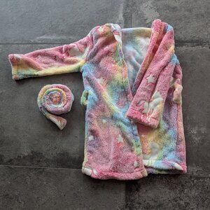 Kids Cozy Glow-in-the-Dark Unicorn Bathrobe | SHEIN |